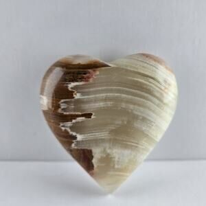 3" Polished Agate Granite Stone Heart Paperweight